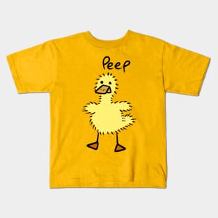 Peep Fuzzy Duckling Kids T-Shirt